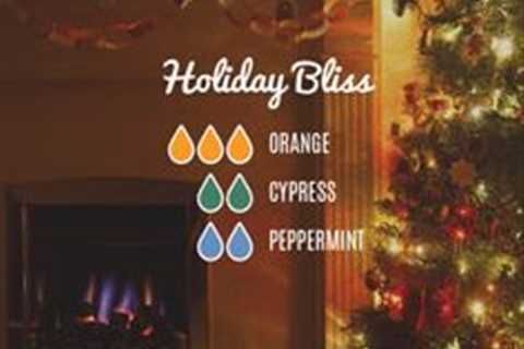 Winter essential oil diffuser recipes by Loving Essential Oils - Holiday bliss with orange, cypress,..