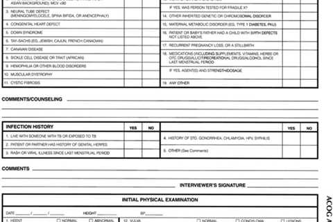 Preconception Care Check Up