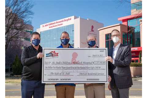 ARS®/Rescue Rooter® Donates More Than 1.2 Million Dollars to St. Jude Children’s Research Hospital®