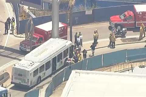 Shuttle bus crash at LAX leaves at least 2 seriously injured, officials say