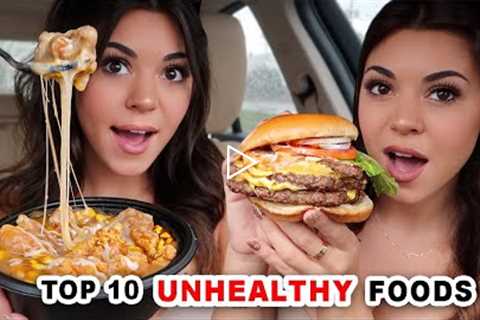 Eating the TOP 10 Most Unhealthy Fast Foods in America!