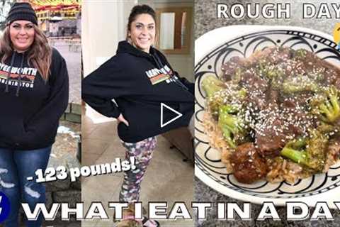 WHAT I EAT I A DAY ON WW TO LOSE 123 POUNDS - ROUGH DAY😥 LET'S TALK...TASTE TESTS & BEEF & ..