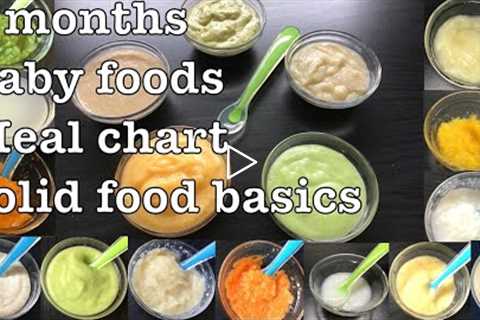 Baby Food Recipes For 6 Months | Fruit and Vegetable Purees | Porridges | Stage 1 Homemade BabyFood