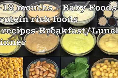 8 months Baby Foods | Protein Rich Foods | 8 - 12 months Baby Food Ideas | Baby Foods for 8 months