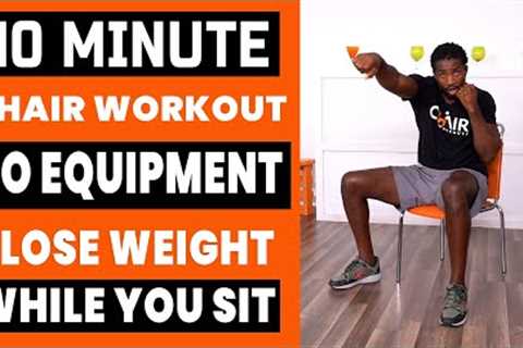 10 Minute Chair Workout For Weight Loss | NO EQUIPMENT