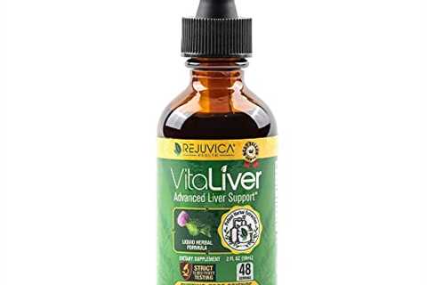 VitaLiver Liver-Health Cleanse and Detox Supplement with Milk Thistle - All-Natural Liquid for 2X..