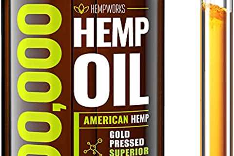 Hemp Oil 400,000 Extra Efficacy - Made in The USA - 100% Natural  Safe Hemp Oil - Non-GMO - Ideal..