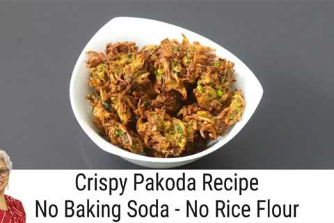 Crispy Pakora Without Baking Soda – No Rice Flour Matar Pakoda Recipe – Green Peas Pakoda