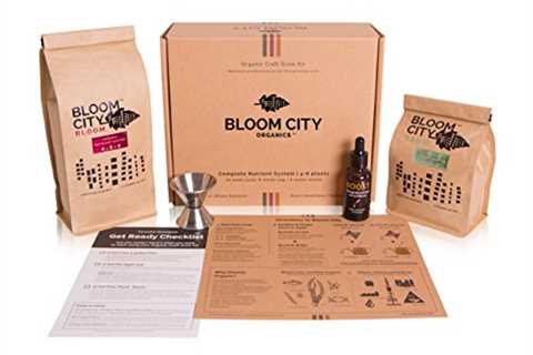 Organic Plant Grow and Bloom Kit, 4-8 Plants and Easy to Use - Includes Bloom, Grow, and Boost..