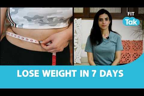 How To Lose Weight In 7 Days? | Yoga For Weight Loss | Yoga With Mansi | Fit Tak