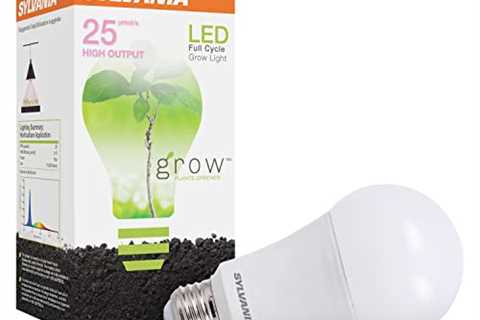 SYLVANIA Full Cycle 15W LED Grow Light Bulb, A19, 80 CRI, Non-Dimmable, Frosted - 1 Pack (40023)