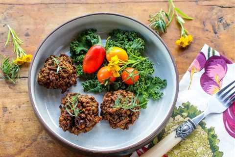 Mushroom Lentil Vegan Meatballs