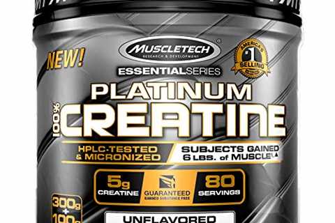 MuscleTech Platinum 100% Creatine, Ultra-Pure Micronized Creatine Powder, 80 Servings, 0.88 lbs..