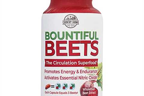 Country Farms Bountiful Beets Root Capsules, Wholefood Beet Extract Superfood, Natural Nitric Oxide ..