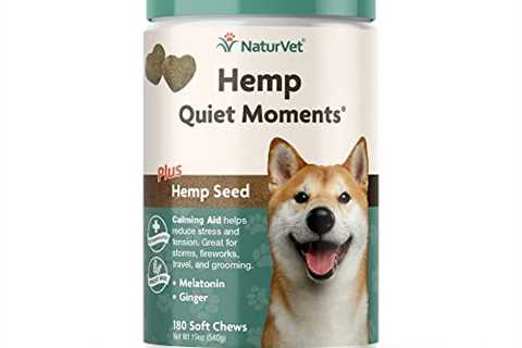 NaturVet Quiet Moments Calming Aid Dog Supplement, Helps Promote Relaxation, Reduce Stress, Storm..