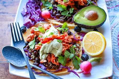 Jackfruit Black Bean and Quinoa Tacos