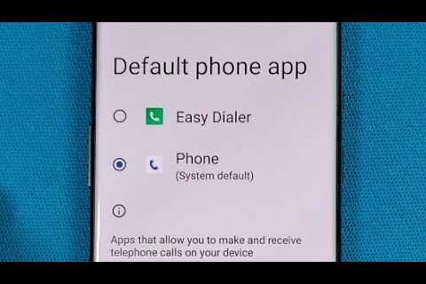 change default phone app OnePlus 9 pro