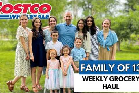 SHOPPING WITH 10 KIDS! MASSIVE GROCERY! HAUL COSTCO HAUL! FAMILY OF 13! WE GOT KICKED OUT?
