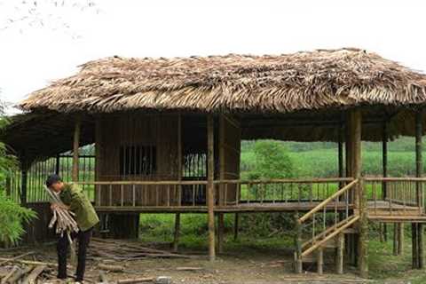 Build a kitchen that is convenient for cooking, survive alone in the green agricultural fields