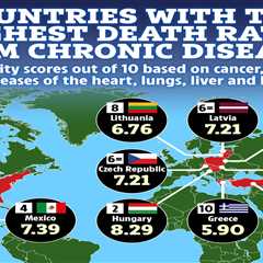 Map reveals countries with the highest death rates from cancer, heart disease and stroke