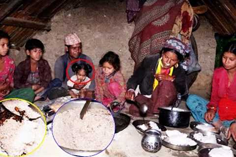 dharme family cooking eating dinner  || @ruralnepall
