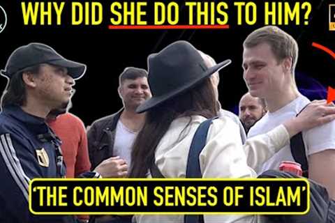 SHE STARTED TOUCHING HIM BC SHE SENSED HE MAY ACCEPT ISLAM SPEAKERS CORENR