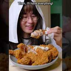 How people eat chicken in Kdrama