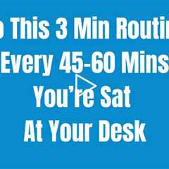 Desk Worker #BackPain? Do This 3 Min Routine To Avoid More #pain n