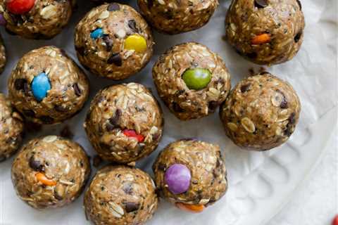 No Bake Protein Balls: Monster Cookie Edition