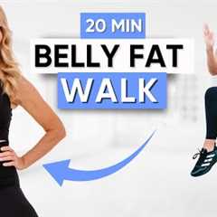 20-Minute Belly Fat Walking Workout | Walking Exercise For Weight Loss!