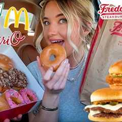 I Only Ate MY FAST FOOD CRAVINGS For 24 HOURS *Part 2*