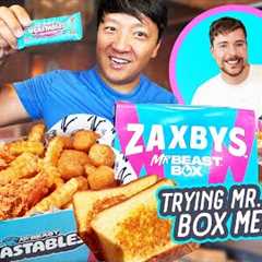 Trying Mr. Beast BOX MEAL & Eating NEW FAST FOOD Menu Items!