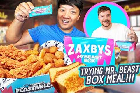 Trying Mr. Beast BOX MEAL & Eating NEW FAST FOOD Menu Items!