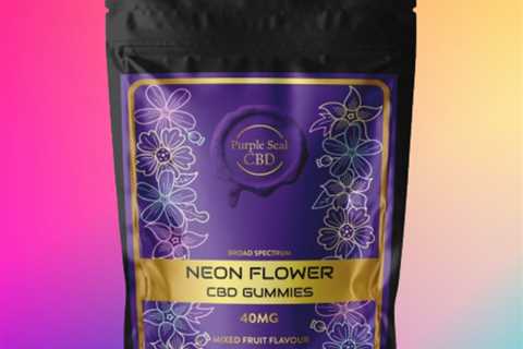 Purple Seal CBD – 40mg Neon Flowers CBD Gummies  BUY NOW AT AREA 51 CBD…