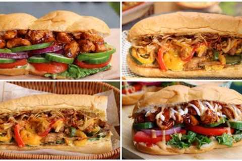 2 Ways Burger Sandwich Recipes 😍 Without oven ready in a few minutes by (YES I CAN COOK)