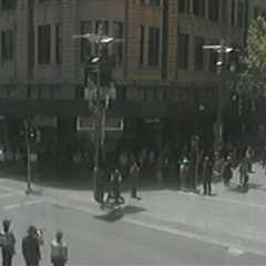 REMEMBRANCE DAY BUGLERS, PERTH CBD Lest We Forget Intersections under police…