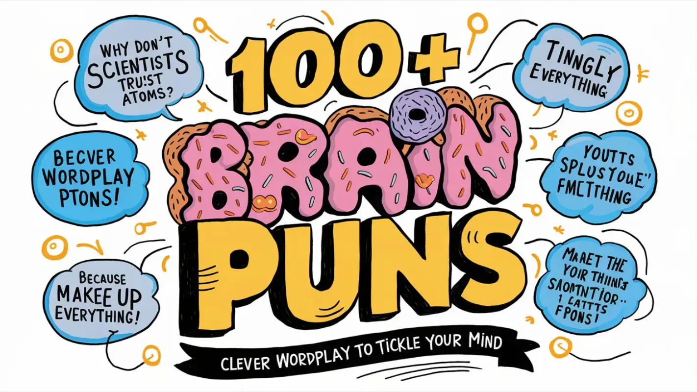 120 Funny Brain Puns: Clever Humor for Quick Laughs - Crack Up Puns