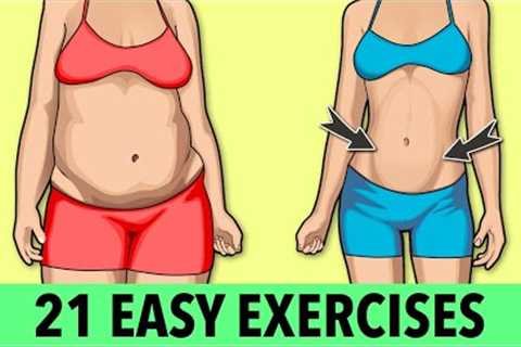 21 Easy Exercises at Home - Beginner Weight Loss Workout