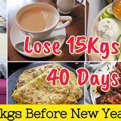 15KGS WEIGHT LOSS CHALLENGE( Befor new year) HOW TO LOSE WEIGHT FAST AT HOME